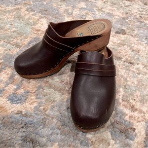 Haga Toffeln Swedish Clogs - Brown 43
